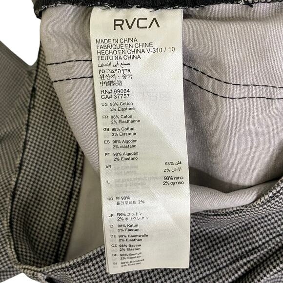 RVCA Women's Pants Houndstooth Print Size 30 RN# 99064 - Picture 8 of 9